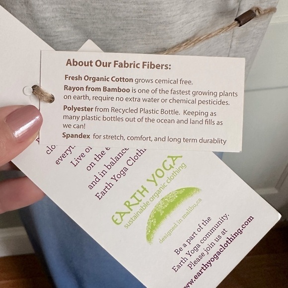 Earth YOGA Gray and Blue Ombre Midi Tank Dress - Picture 12 of 13